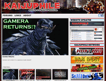 Tablet Screenshot of kaijuphile.com
